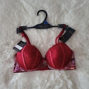 RACHEL BRAND NEW PUSH UP LACE BRA. LUXE LACE DETAILS SIZE 34C